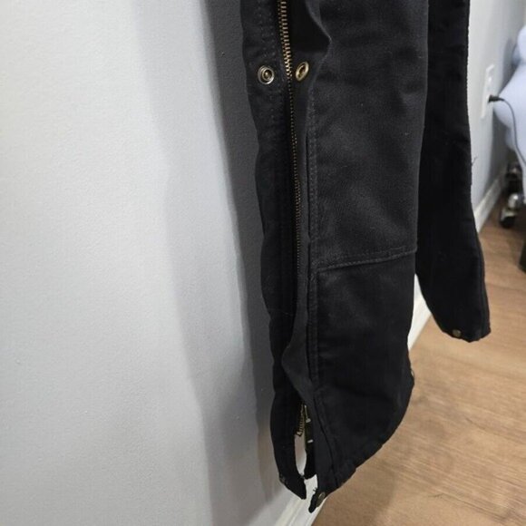 Berne Insulated Overalls Medium Short 40-42 Black Bib Canvas Workwear - Picture 4 of 16